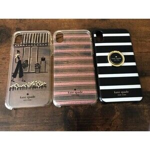 Lot of 3 Kate Spade New York Iphone X Protective Hardshell Case Multi Color